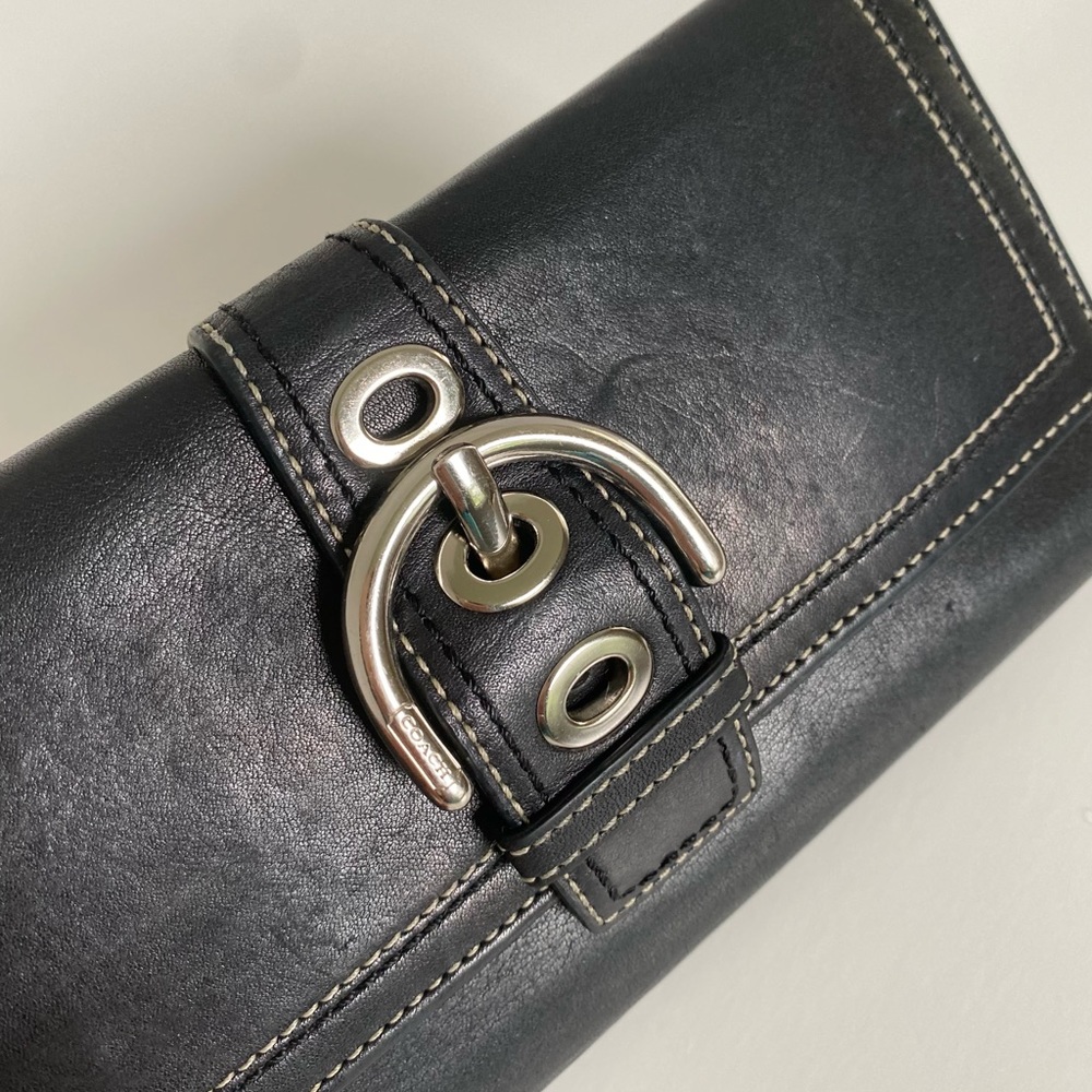 Leather coach wallet